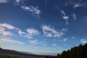 今朝の空