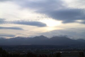 今朝の風景