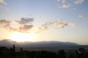 今朝の風景