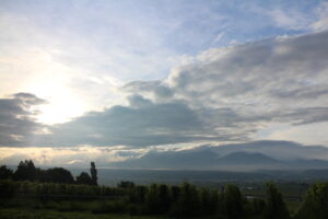 今朝の風景