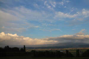 夕方の空。