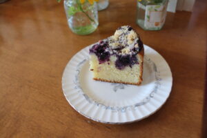 ブルーベリーのクランブルケーキ