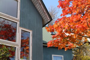 紅葉と我が家